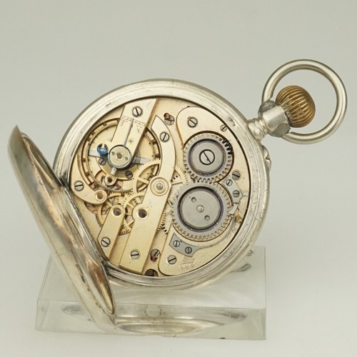 WORKING! Solid Silver L.U.C. CHOPARD Pocket Watch Men's no fusee no repeater - 第 9/10 張圖片