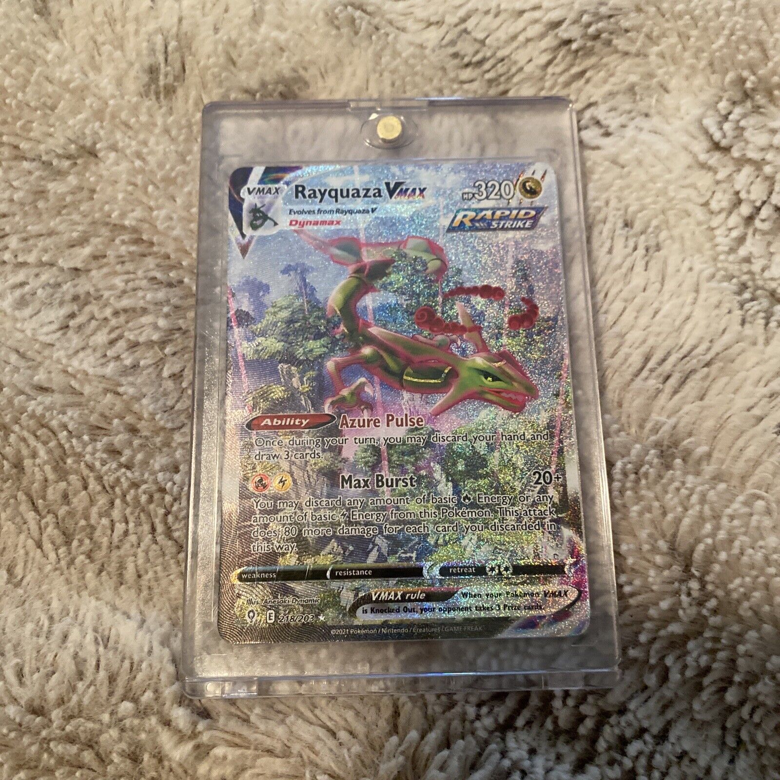 Rayquaza-VMAX (218/203), Busca de Cards