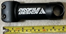 Profile Design Black 110mm x 25.4mm x  1 in Threadless Stem