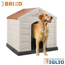 Cuccia Per Cani in Resina Taglia Grande Large Happy House DOGGY 90x92x89cm Beige