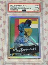2021 Bowman's Best Jasson Dominguez Masterpieces Auto /99 #BM-5 PSA 9