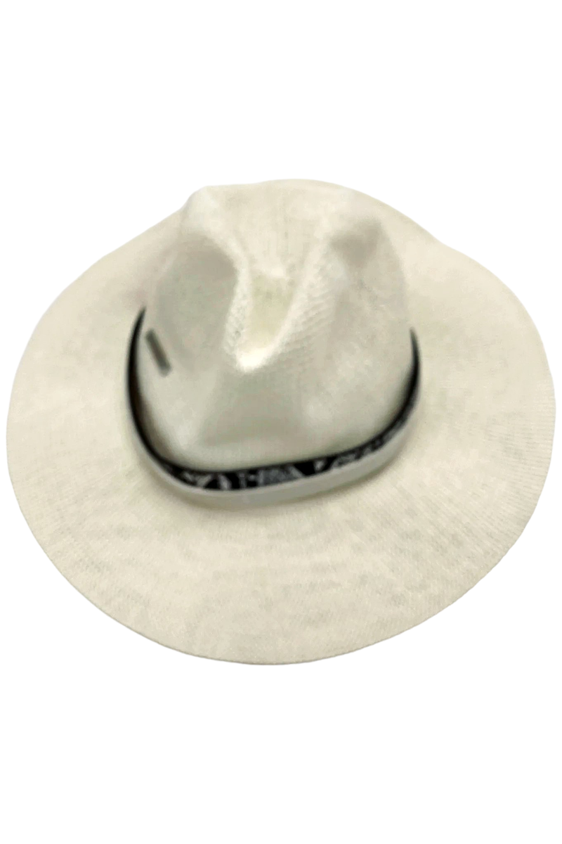 ‼️RARE‼️?VINCE CAMUTO??NWT?Double Buckle Straw Panama Hat in White/Turquoise RARE‼️?VINCE CAMUTO??NWT?Double Buckle Straw Panama Hat  main image 3