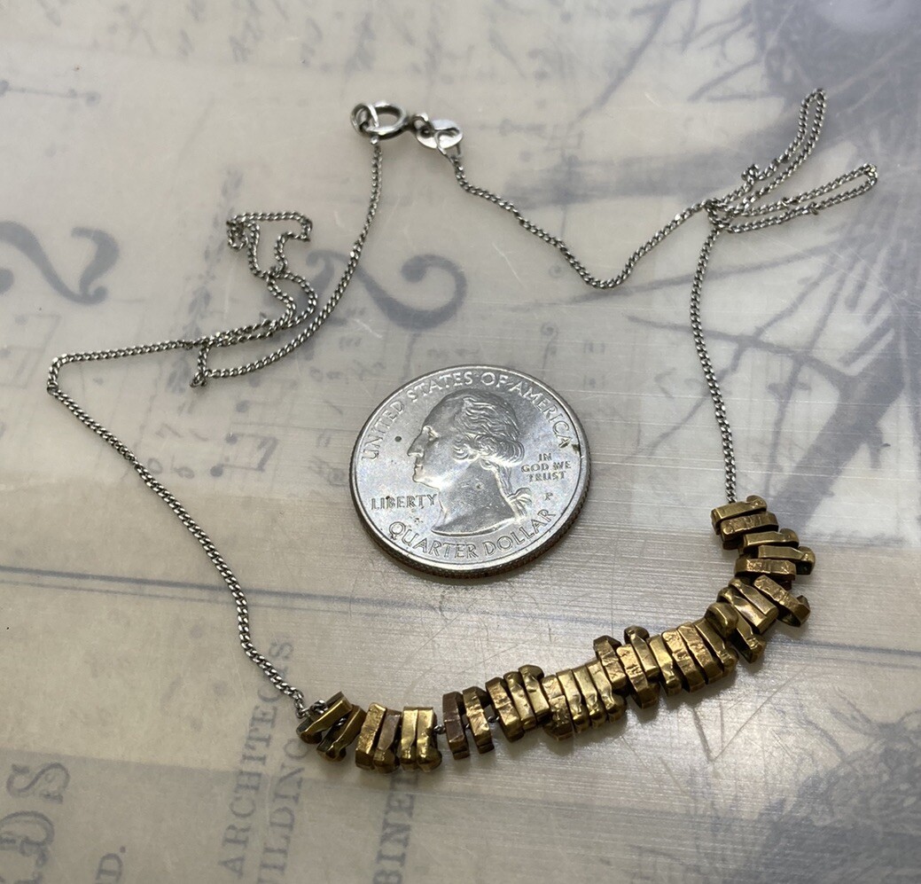 Handmade Sliding Tiny HOT TYPE BRASS SPACERS 925 … - image 2