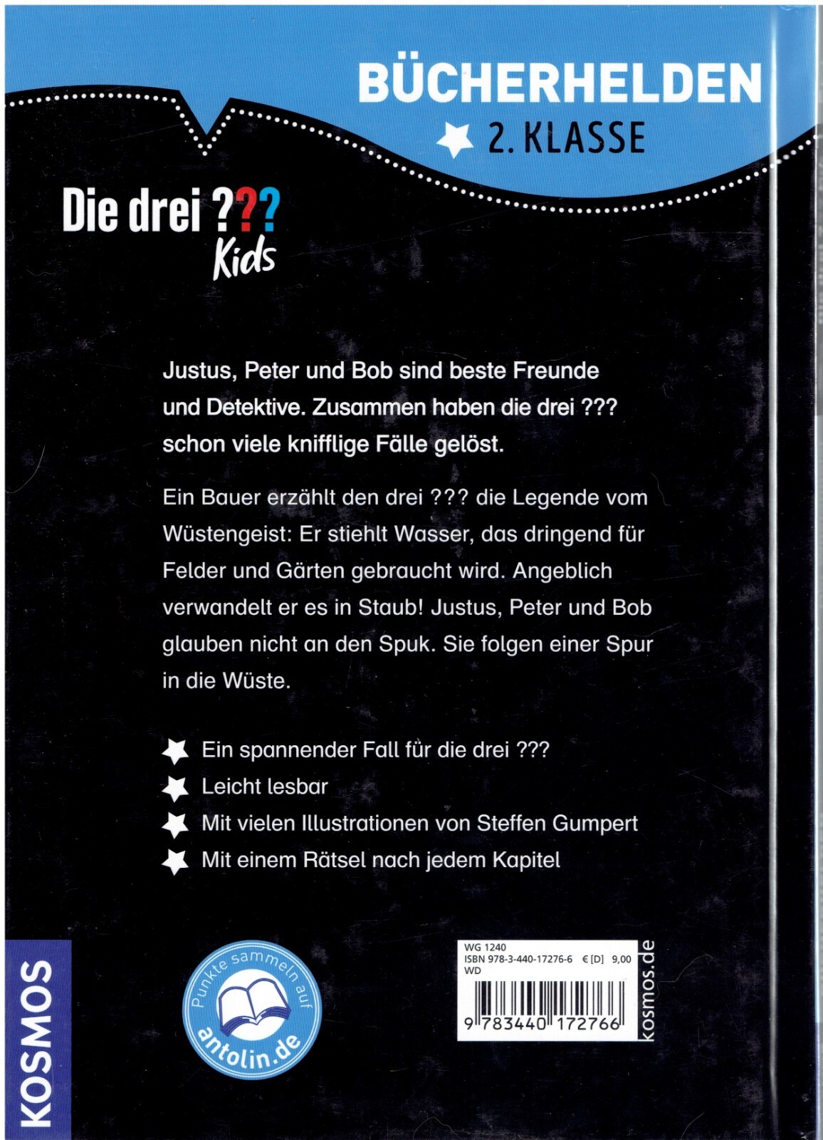 Thumbnail - Ulf Blanck Die Drei ??? Kids, Bücherhelden 2. Klasse, Der Wüstengeist