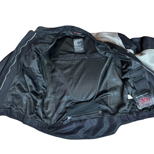 Motorcycle Racing Jacket FieldSheer Sz Small Black And Gray with 5 Armor Plates - Picture 13 of 16