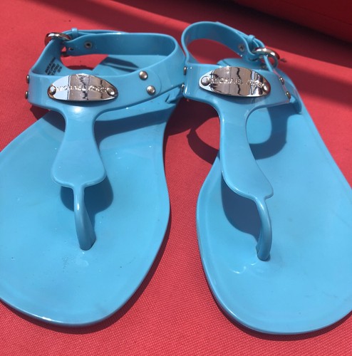 michael kors flat jelly sandals