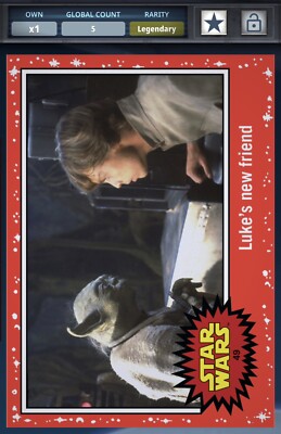 Topps Star Wars Card Trader 5cc Luke s New Friend Yoda And Luke TFA