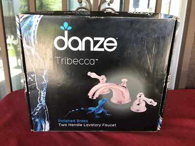 Danze Two Handle Lavatory  Faucet Tribecca Dh304055pbv Polished Brass