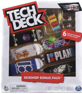 Tech Deck Mini Fingerboards Plan B Skateboards Sk8shop Bonus Pack Milk Cookies