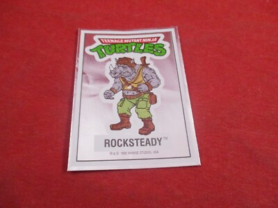 Rocksteady - Teenage Mutant Ninja Turtles Vending Machine Sticker 1990 Mirage