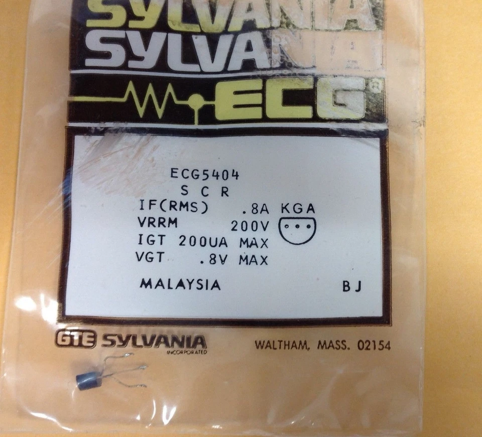 Transistores de repuesto SYLVAINA ECG, NUEVO STOCK ANTIGUO, DIFÍCIL DE ENCONTRAR Foto 4 de 4