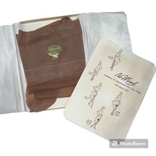 Vintage No Mend Famous 5 Type 4 Average Stockings 1 Pair Nylon Seamed 10.5