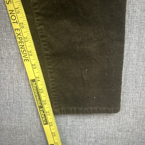 Talbots Dark Moss Green Corduroy Signature Straight Leg Stretch Pants SZ 4 - Picture 2 of 8