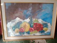 Quadro olio su tavola Pittore Livornese Natura Morta 