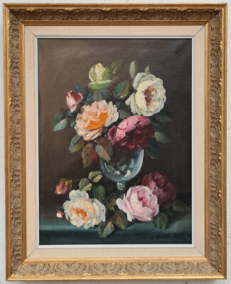 Beautiful oil painting painting oil painting masterpiece still life flowers 105