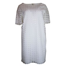 Tahari ASL Short Sleeve Lace Shift Dress,  Size-8