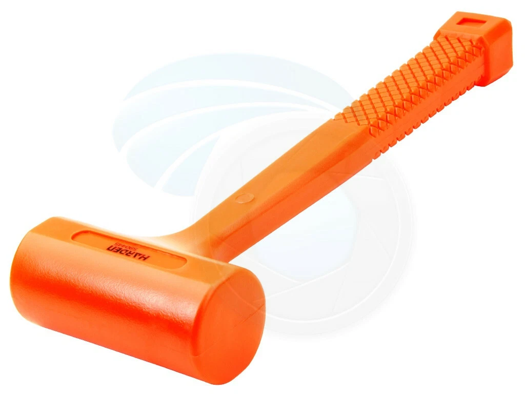 16oz Dead-Blow Orange Rubber Mallet Hammer Auto Repair Woodwork