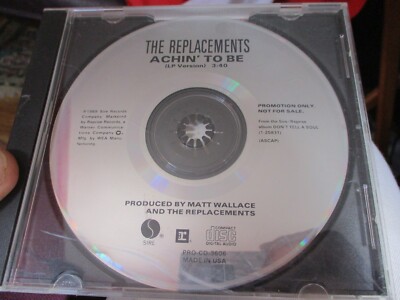 1989 THE REPLACEMENTS Achin' To Be 1 Track US Promo CD Reprise PRO CD 3606 NM