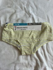 2x Mädchen - Pantys Gr. 134/140 Gelb/Blau Ne...