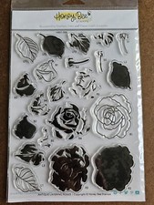 Honey Bee Stamps - Antique Layering Roses - Photopolymer Cling Stamp set, NIP