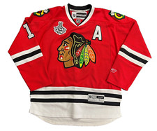Vintage NHL Chicago Blackhawks Patrick Sharp 2010 Stanley Cup Champs Reebok SZ L