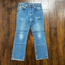 Levis 517 Vintage 90s USA Orange Tab Bootcut Flare Blue Jeans 35x30 Act 32x28