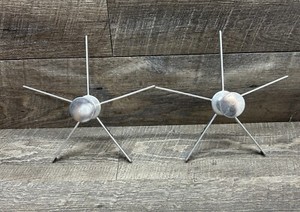 Vintage Metal 9” Pie Or Cake Divider Cutter Marker 5 Sections Set Of 2