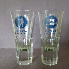 2 x Metaxa Motiv-Gläser Weinbrand Griechenland einwandfreier Zustand