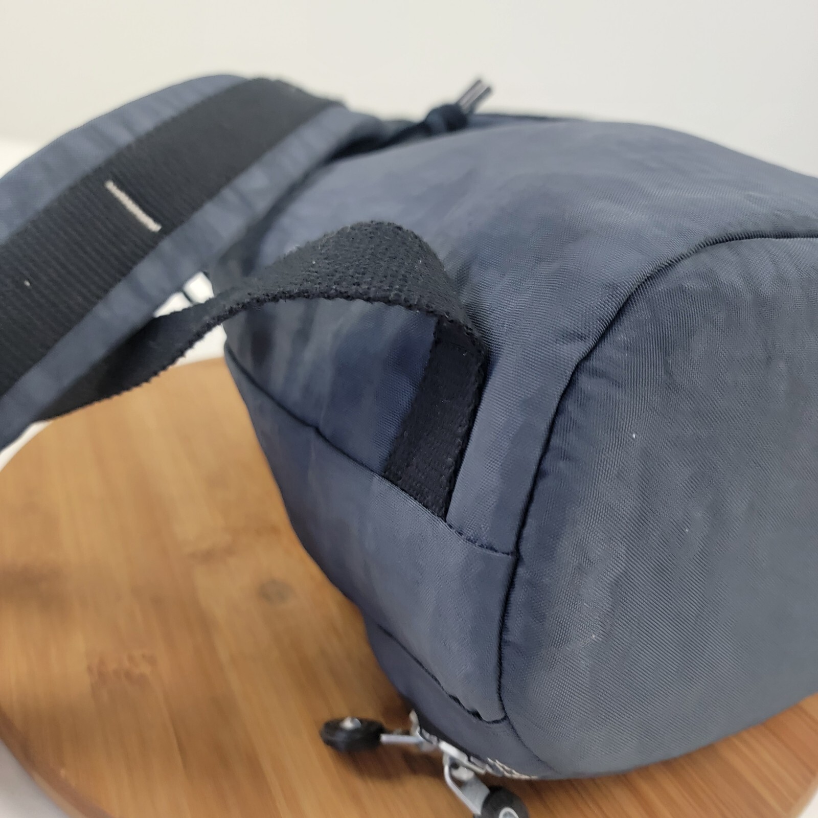 Kipling Drawstring Top Flap Backpack Blue Navy Li… - image 11