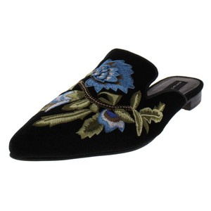 Steven-By-Steve-Madden-Womens-Prompt-Velvet-Floral-Casual-Mules-Shoes-BHFO-4789