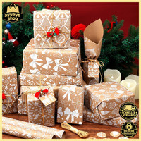 Geschenkpapier Weihnachten 5 Rollen 43Cm X 3M Set FüR Geschenke Weihnachten