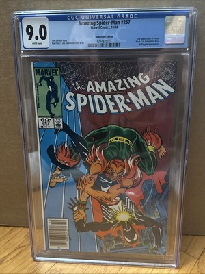 Amazing Spider-Man 257 CGC 9.0 OW/W 2nd App Of The Puma Black Cat Kingpin  