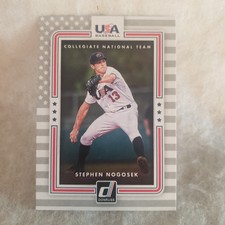 2016 Panini Donruss Stephen Nogosek Team USA Collegiate National Team Card