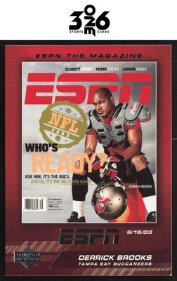 Derrick Brooks 2005 Upper Deck ESPN ESPN The Magazine Covers #TM-10