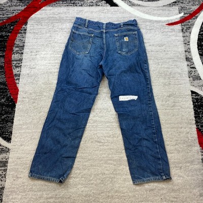 Carhartt FR Pants 38 Blue Jeans Denim Flame Resistant 2112 CAT Arc Rated 38x32