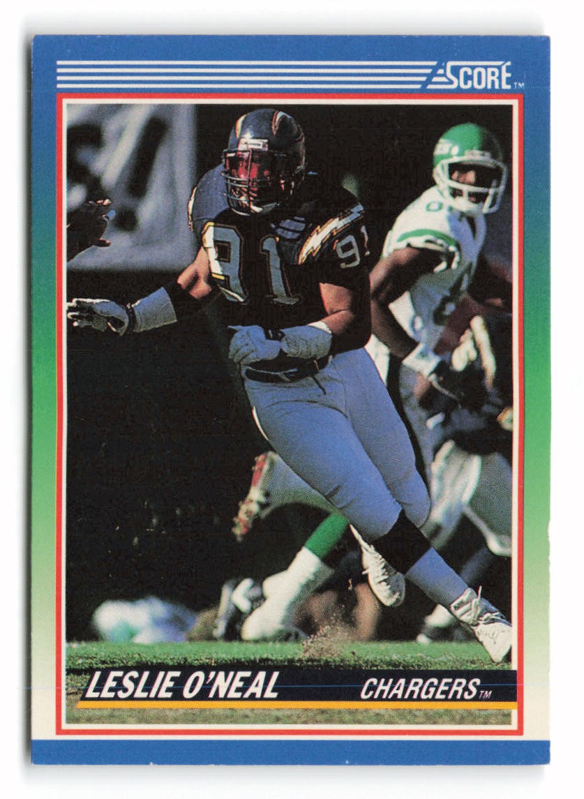 1990 Score Leslie O'Neal #79 San Diego Chargers