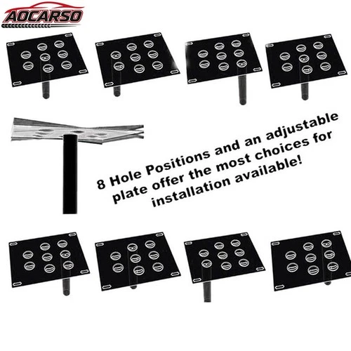 For 2014-2018 BMW 2-Series 220i 230i F22 Front Bumper Tow Hook License Plate Mount Bracket 