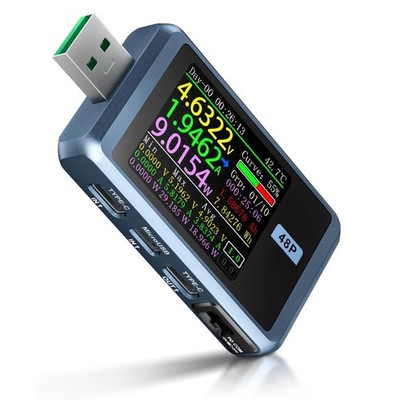 FNIRSI USB Tester 424V 6.5A LCD USB A&C Voltage Current Power Display Multime...