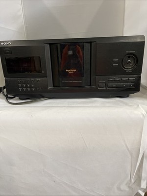 Sony CDP - CX220 Mega Storage / 200 Disk CD Player Changer tested missing knob