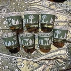 Vintage Jasperware Jeanette Grecian Hellenic Wedgwood Highball Glasses Set Of 7