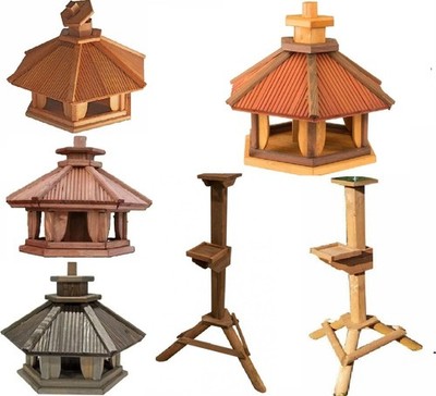 Vogelhaus mit Einsatz zum Füttern XXL-XL-L,Vogelhäuschen,Futtersilo,Vogelstation