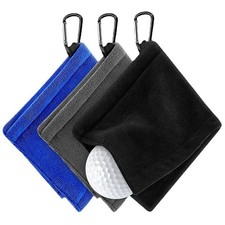 1 Golf Ball Cleaning Towel Microfiber Scrub Cleaning Club Wipe Ball Towel Outdoo