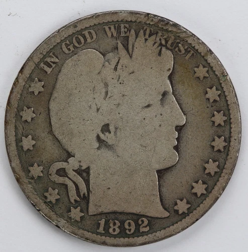 1892 Barber Half Dollar