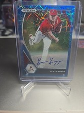 2021 Panini Prizm Draft Picks Kevin Kopps Card Hyper Blue Autograph