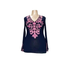 INC International Concepts Blue Plus Size Blouse