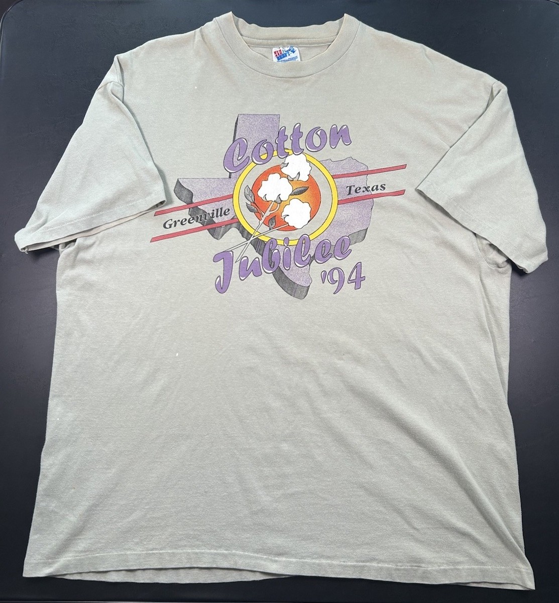 90s フェードTシャツ　メッセージTシャツ Vintage 90s Cotton Jubilee Texas 1994 T Shirt Single Stitch