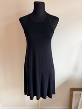 Old Navy Casual Tank Dress Size S Solid Black Jersey Knit stretch comfy