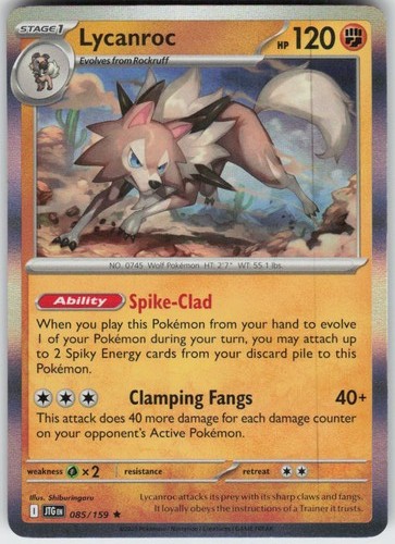 Holo Lycanroc 085/159 Rare Journey Together Near Mint