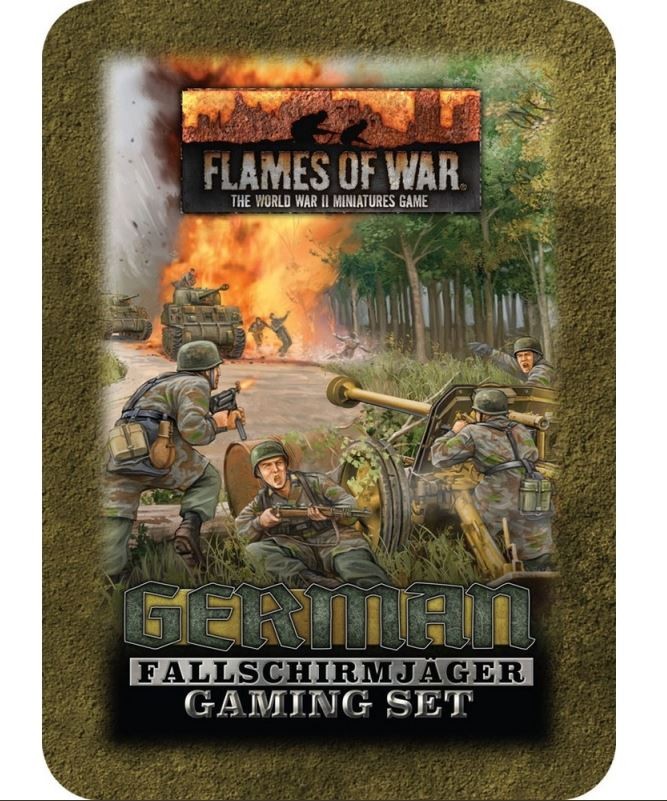 Flames of War Late War German Fallschirmjäger Gaming Set Tin (TD042)