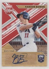 2019 Elite Extra Edition 15U National Team Signatures Red Karson Bowen Auto fm0